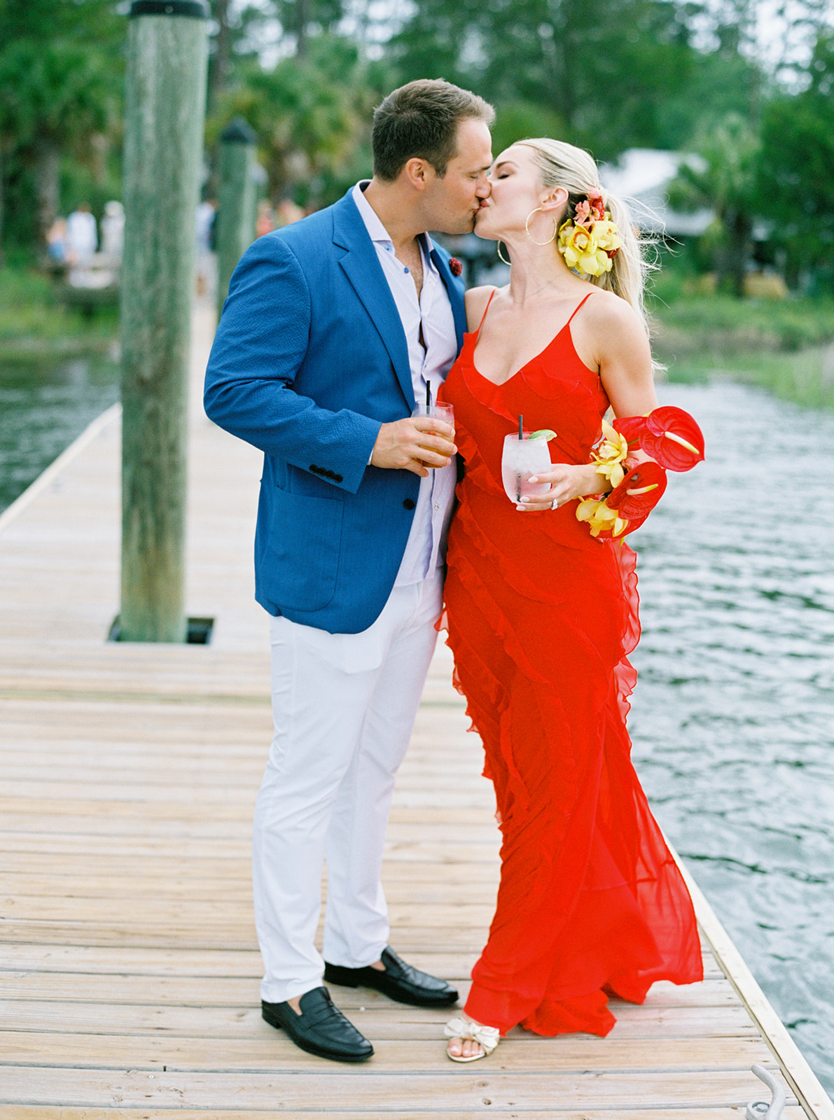 Autumn & Philip's Havana-Inspired Party at Moreland Landing, a destination within the Palmetto Bluff Property.