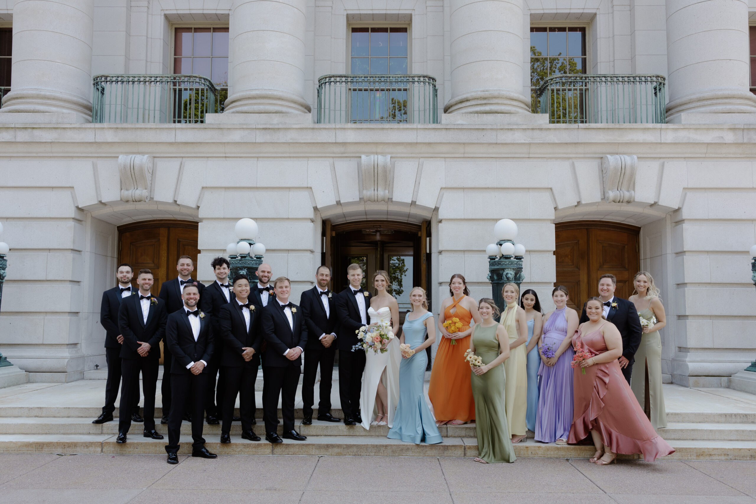 A Colorful Summer Wedding at Garver Feed Mill