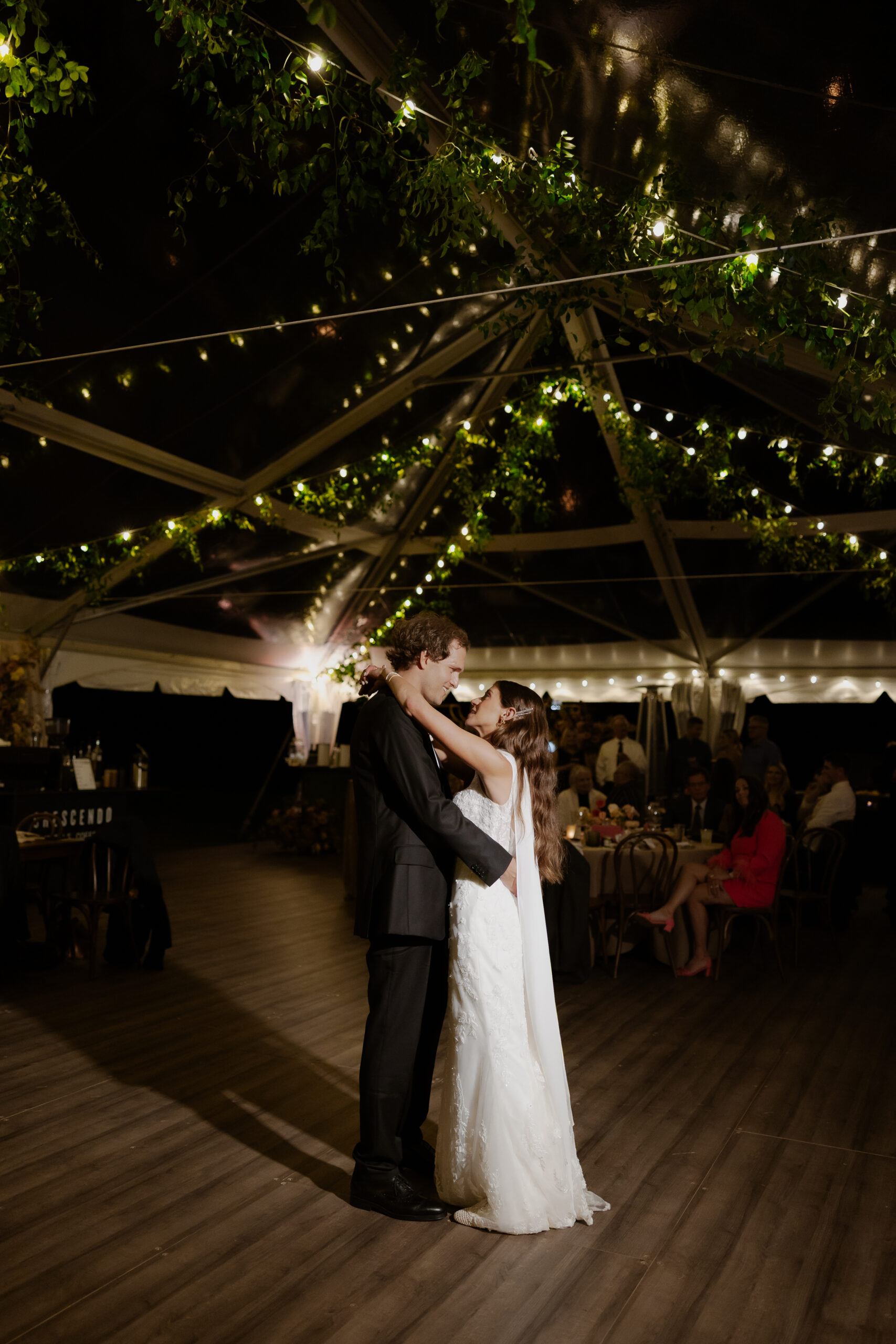 A Cozy Clear Frame Backyard Wedding in New Glarus, Wisconsin