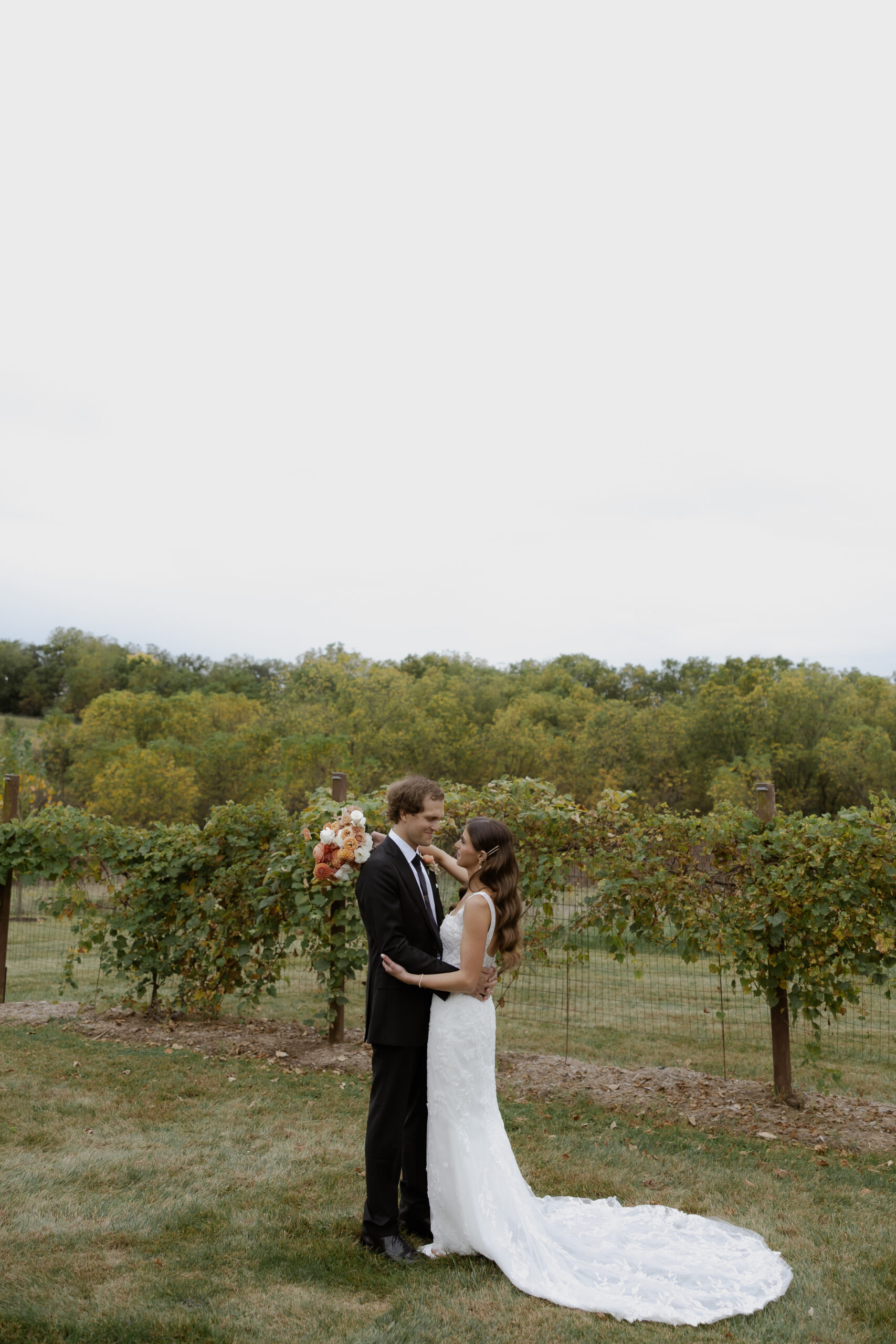 A Cozy Clear Frame Backyard Wedding in New Glarus, Wisconsin