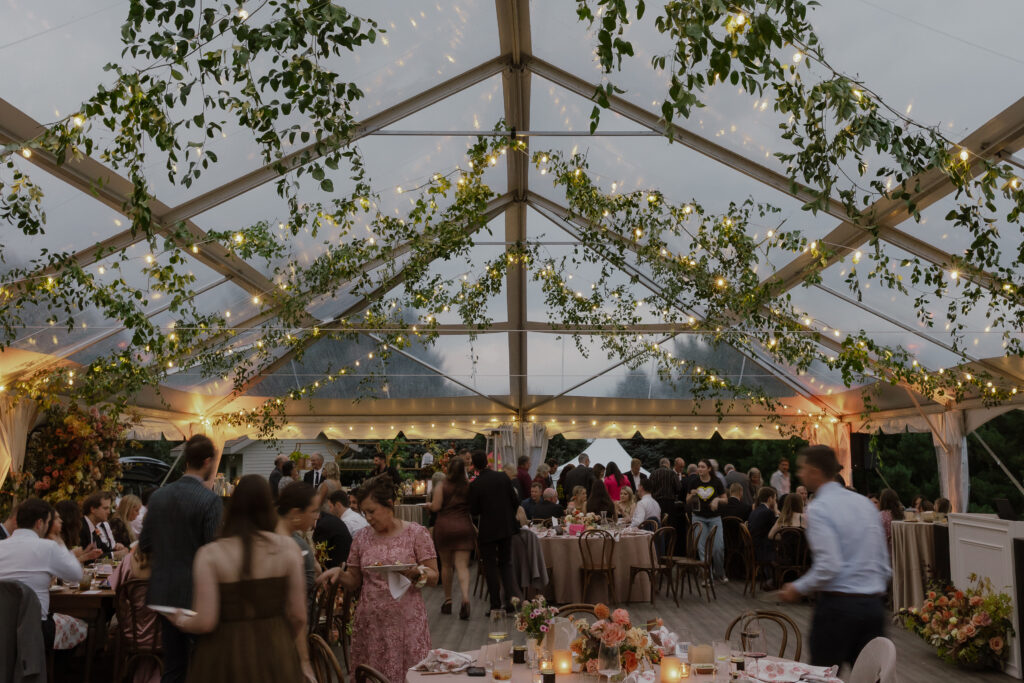A Cozy Clear Frame Backyard Wedding in New Glarus, Wisconsin