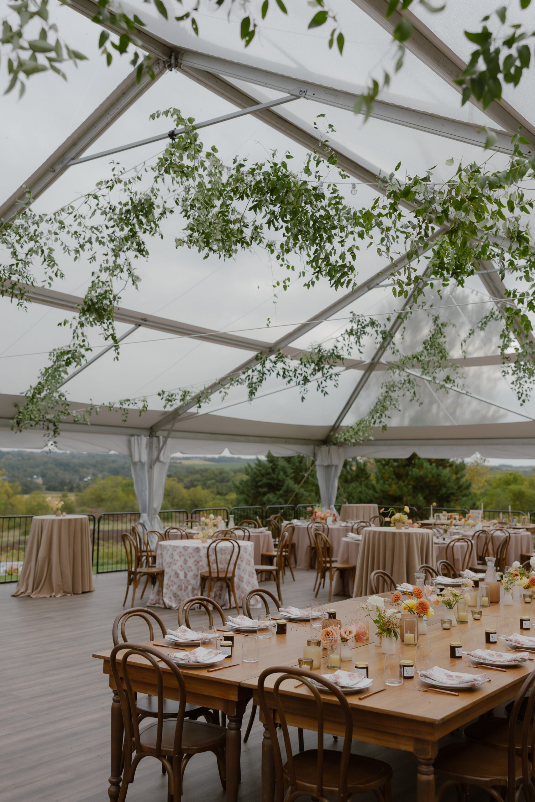 A Cozy Clear Frame Backyard Wedding in New Glarus, Wisconsin